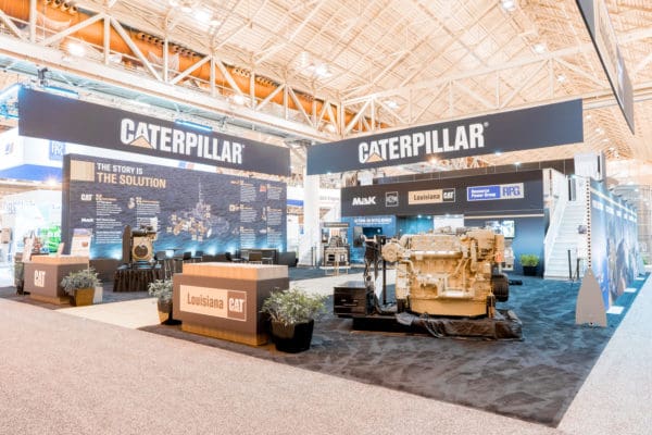 a massive oil and gas exhibit at Workboat 2019