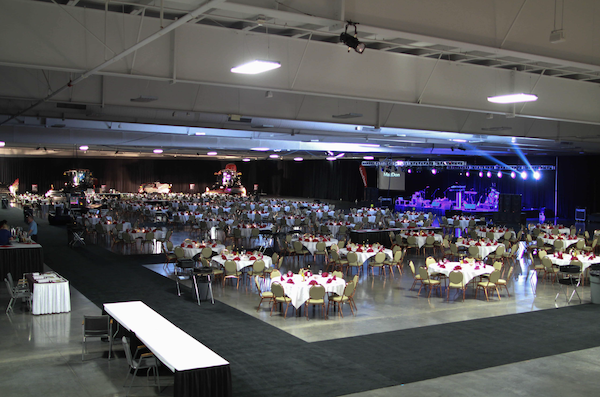 Screenshot 2025-10-07 at 3.05.24 PM the KCI expo center with hundreds of chairs